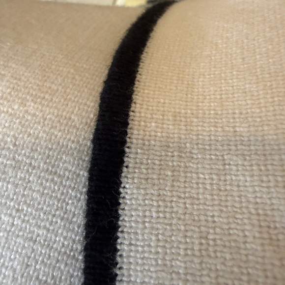 Chaps Ivory Cardigan with Black Accents - Picture 5 of 6